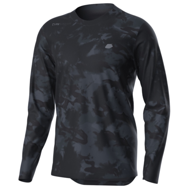 Troy Lee Designs Flowline Long Sleeve MTB Jersey – Revert – Covert Black – 2023