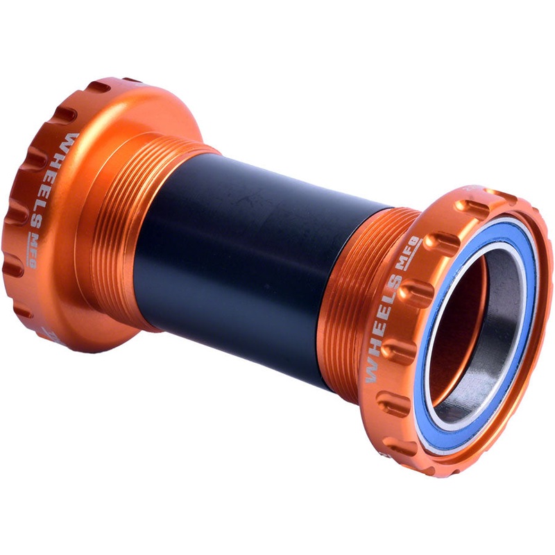 Wheels Manufacturing BSA 30 Bottom Bracket – English (BSA) Frame Interface, ABEC-3 Bearings, For 30mm Spindle, Orange