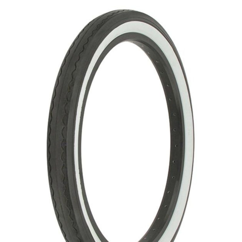 20×2.125 Duro Slick Tread Tire – Black w/ Whitewall