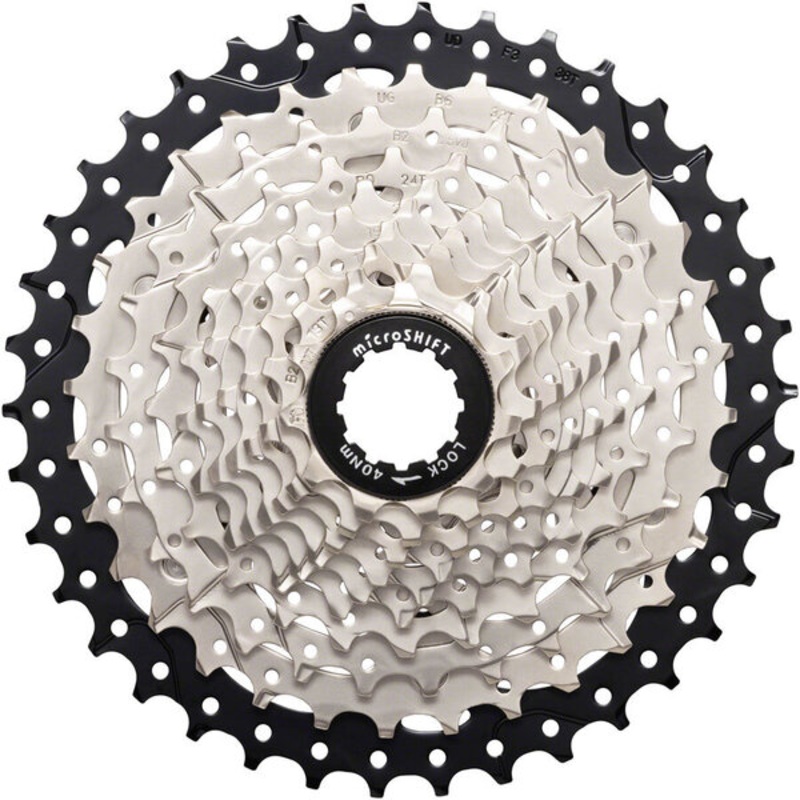 Microshift Sword 10-Speed Steel Cassette for 2x System